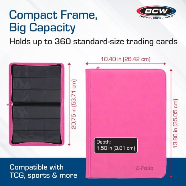 Z-Folio 9-Pocket Album - Pink