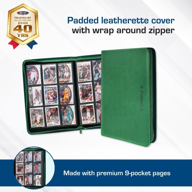Z-Folio 9-Pocket LX Album - Green