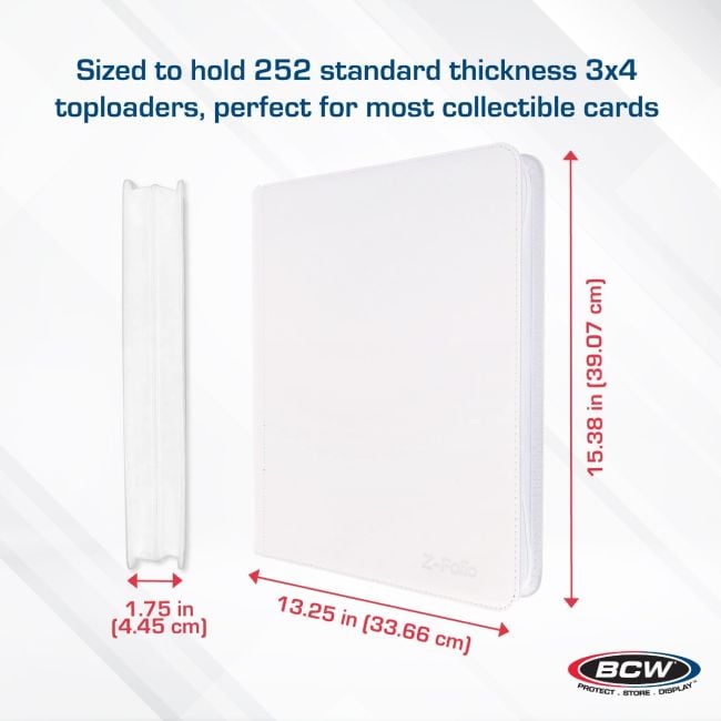 Z-Folio 9-Pocket LX Album - Toploaders - White