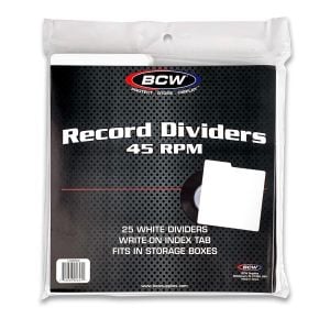 45 RPM Record Dividers - White