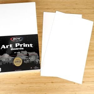 6 11/16 x 10 3/16 Double Sided White Comic Book Backing (25 Pieces)  [BACMC1]
