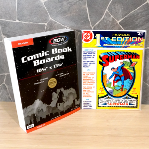 Leffis 100 Comic Book Boards, Current Size Comic Boards Thick and Durable  Regular Comic Book Backing Boards and Reusable Comic Book Boards for  Regular