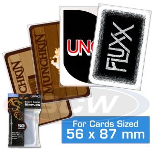 Ultra Pro Board Game Sleeves: Standard American 56mm x 87mm (50 Ct)