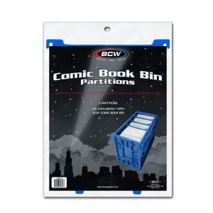 Comic Book Bin Partitions - Blue