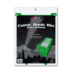 Comic Book Bin Partitions - Green