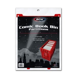 Comic Book Bin Partitions - Red