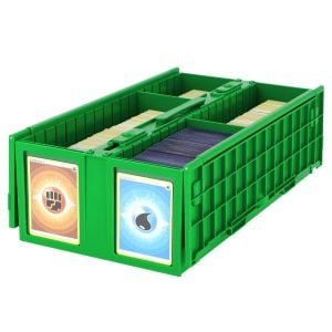 Collectible Card Bin - 1600 - Green open with pokemon cards