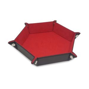 Hexagon Dice Tray- Red **LIMITED STOCK**