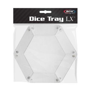 Hexagon Dice Tray- White **LIMITED STOCK**