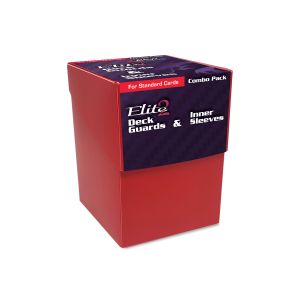 Combo Pack - Inner Sleeves and Elite2 Deck Guards-Red**LIMITED STOCK**