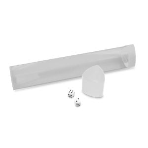 Playmat Tube with Dice Cap - White