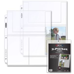 Pro 3-Pocket Photo Page (20 CT. Pack)