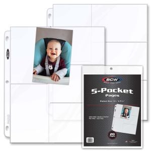 Pro 5-Pocket Photo Page (20 CT. Pack)  **LIMITED STOCK**