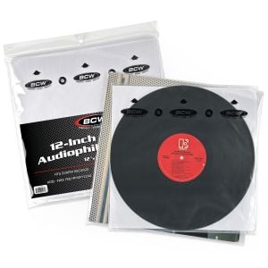Audiophile Inner Sleeves packaging, and record in sleeve