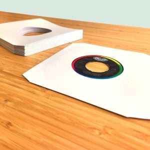 7-Inch Record Paper Inner Sleeve - Cut Corners - White