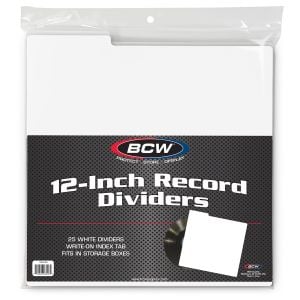 12-Inch Record Dividers - White