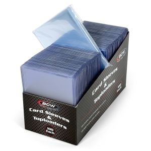 100 Count Card Sleeve and Toploader Combo Pack