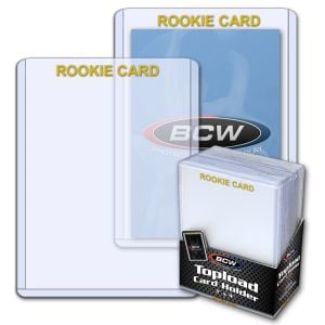 3x4 Topload Card Holder - Rookie Imprinted - Gold