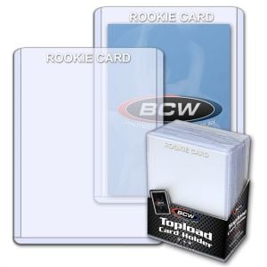 3x4 Topload Card Holder - Rookie Imprinted - White