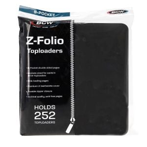 Z-Folio 9-Pocket LX Album - Toploaders - Black