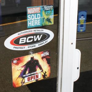 BCW Authorized Retailer Window Cling