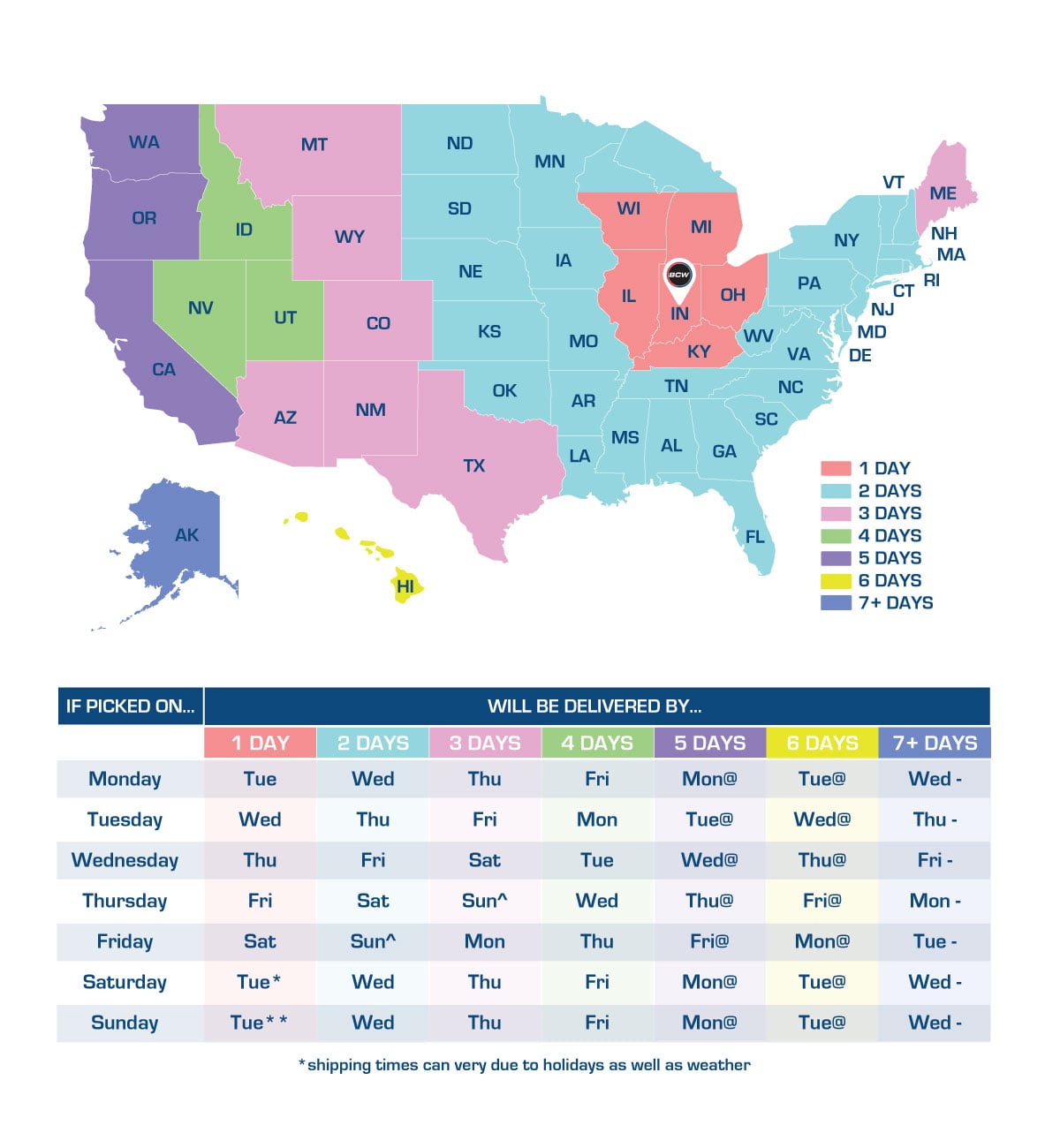 FedEx Ground Map