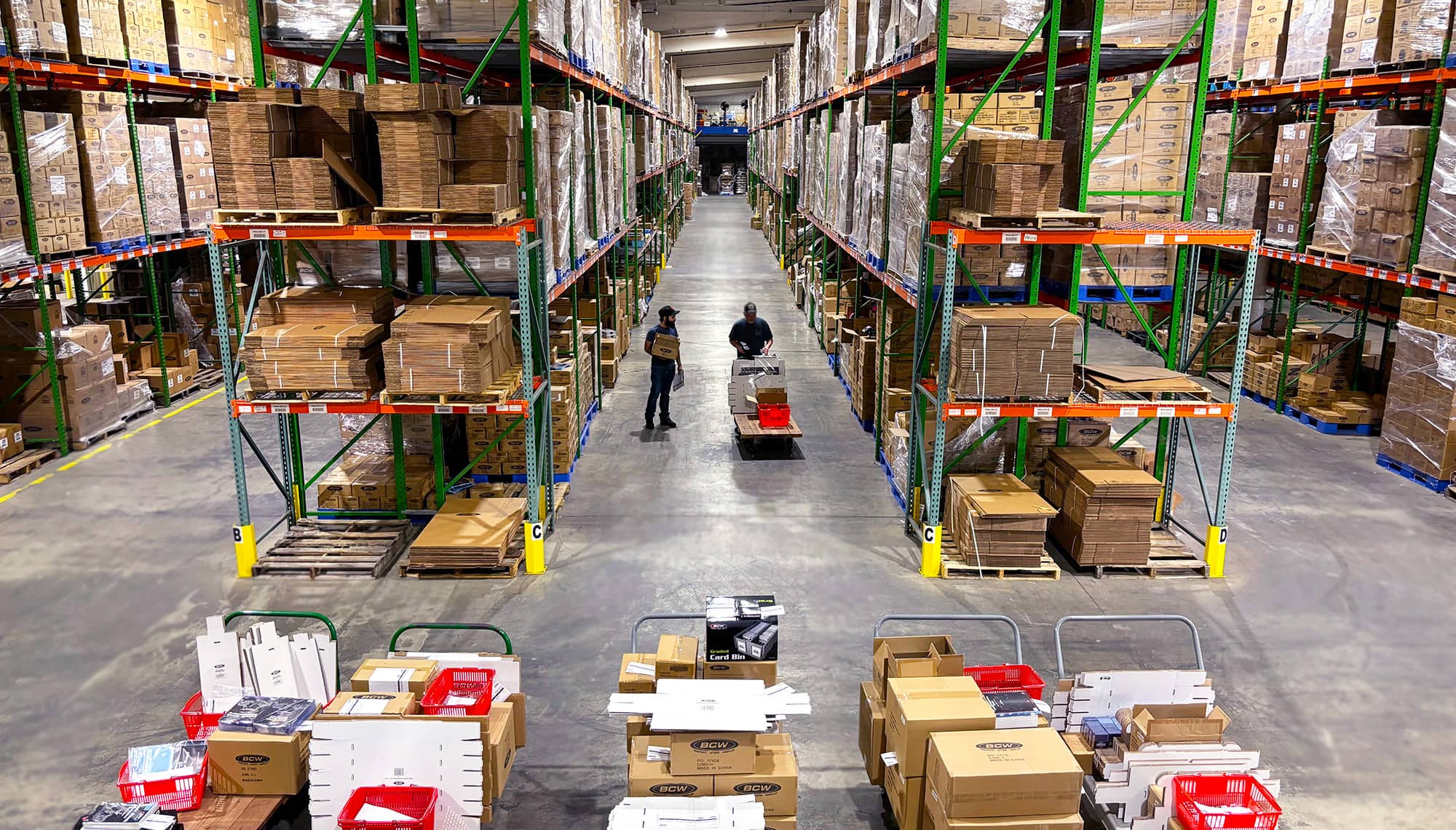 A bird's eye view of BCW Supplies' Warehouse in Middeltown, IN
