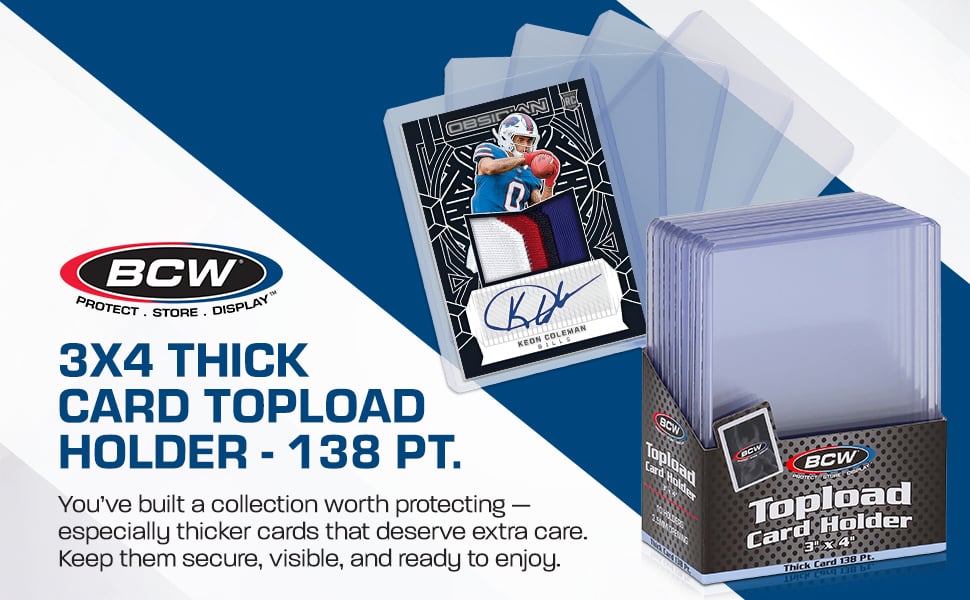 Thick Card Topload Holder - 138 PT slide 1